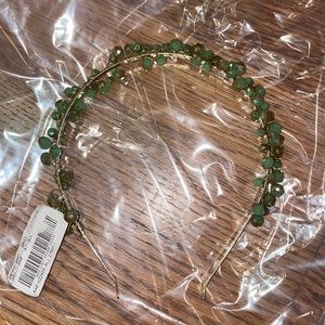 Stylish Green bead headband